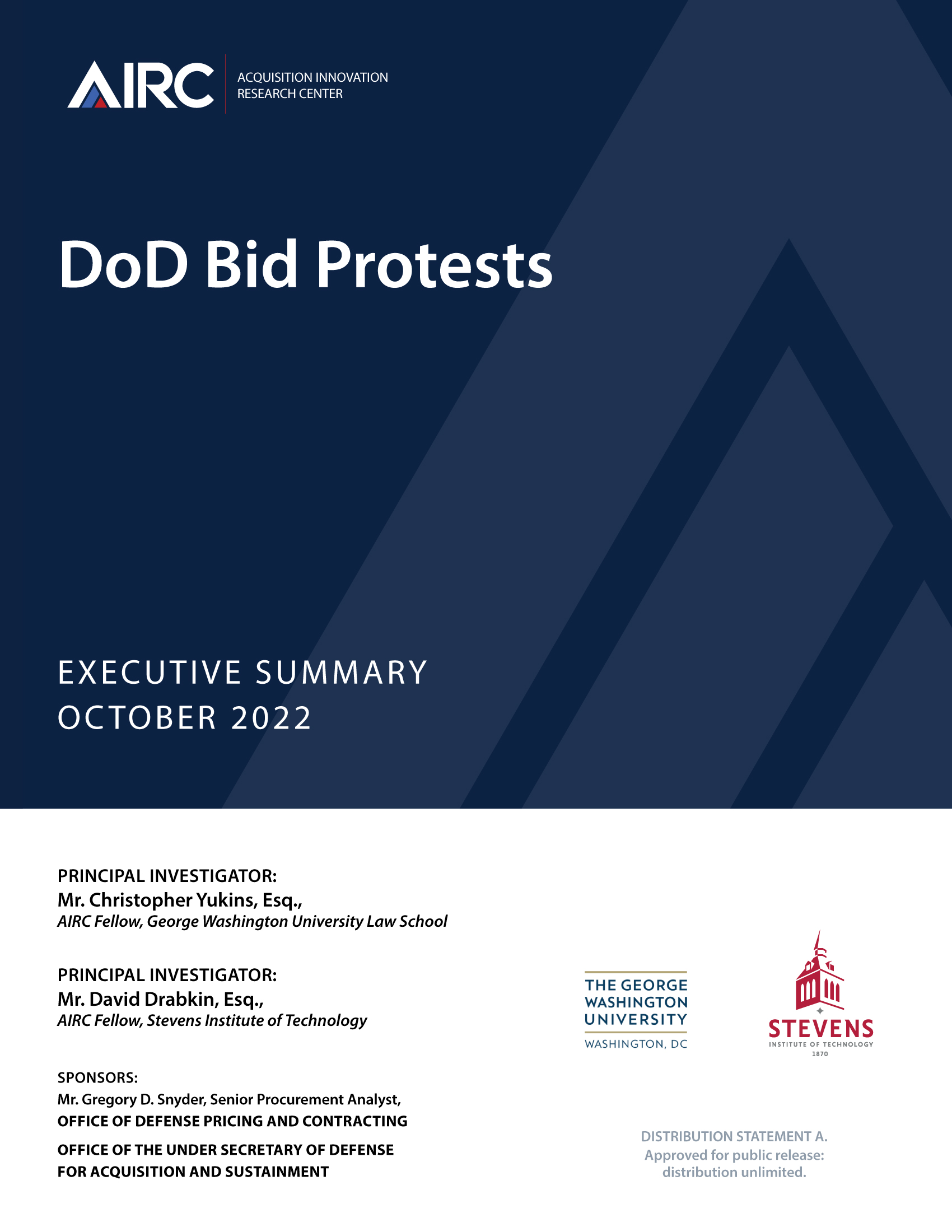 DoD Bid Protests - The Acquisition Innovation Research Center